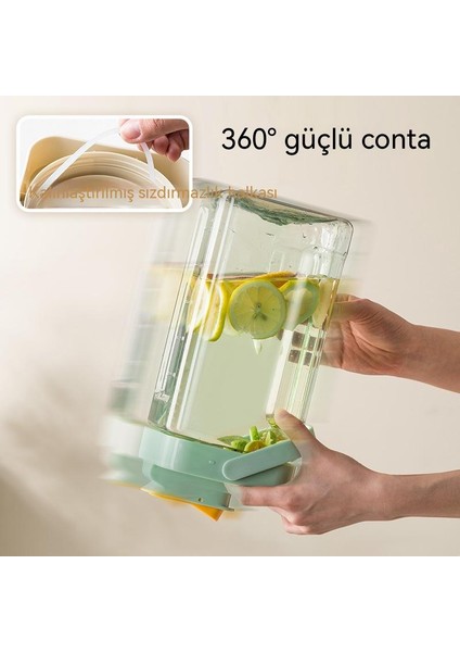 Musluklu Ev Buzdolabı 3.5l Büyük Kapasiteli Çay Suyu Soğuk Su Kovası (Yurt Dışından) fırsatları