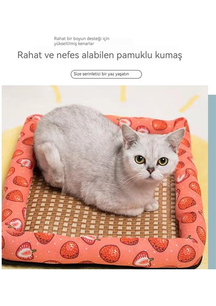 Kedi Yazlık Keten Soğutma Minderi Soğutma Matı (Yurt Dışından) fiyatları