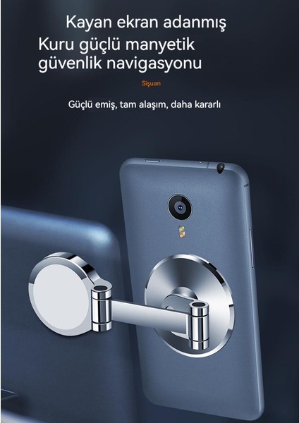 Dönebilir ve Katlanabilir Çok Fonksiyonlu Manyetik Emme Yapışkan Araba Cep Telefonu Tutucu (Yurt Dışından) modelleri