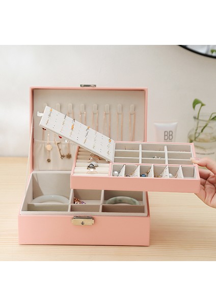 Çift Katmanlı Kadife Mücevher Kutusu (Yurt Dışından)