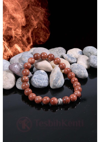 Kahverengi Yıldız Taşı Bileklik