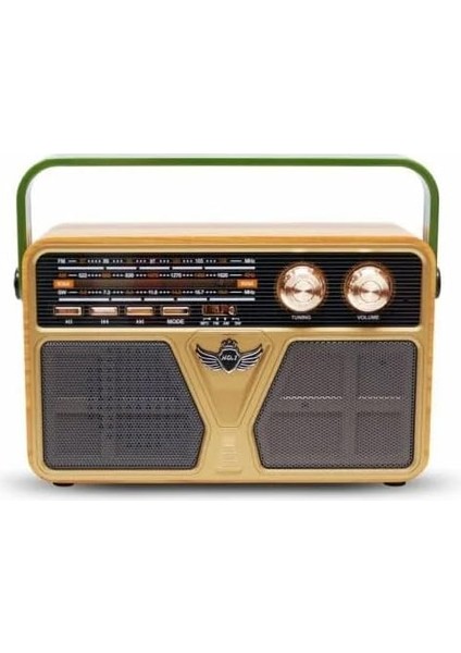 Coverzone Retro Radyo Taşınabilir Bluetooth Speaker ve Hoparlör Ahşap Kaplama Kumandalı Klasik Antika Tarzı Iç ve Dış Mekan Multiband USB Girişli Dekoratif Klasik Radyo CV-5070BT