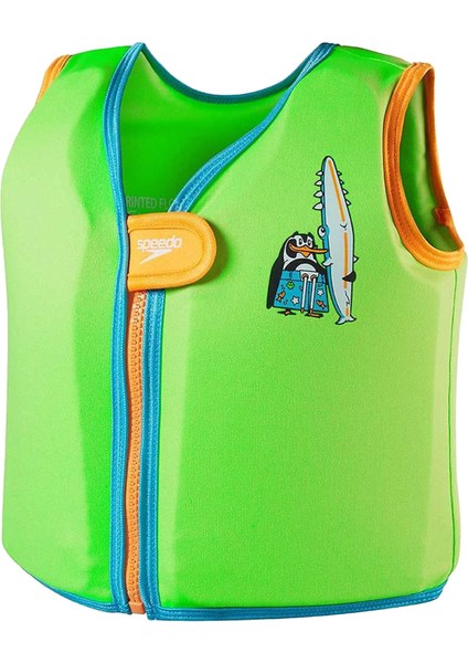 Printed Float Vest Iu Green/blue Can Yeleği