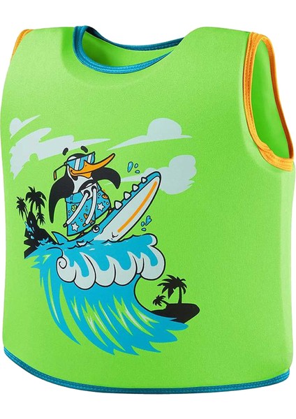 Printed Float Vest Iu Green/blue Can Yeleği