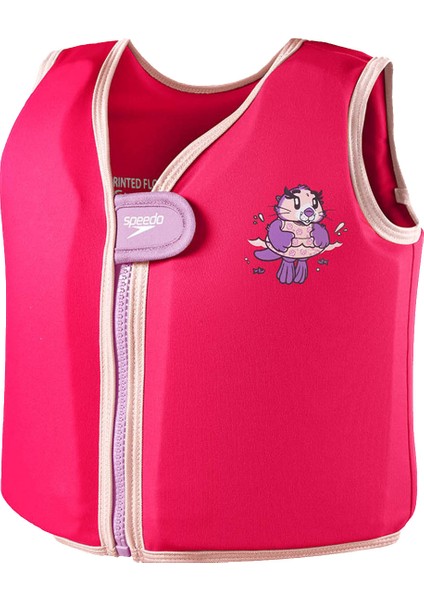 Printed Float Vest Iu Pink/purple Can Yeleği