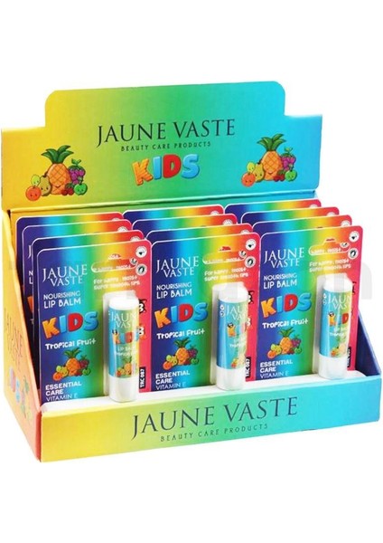 Jaune Vaste Kids Lipstick 12'li Stand