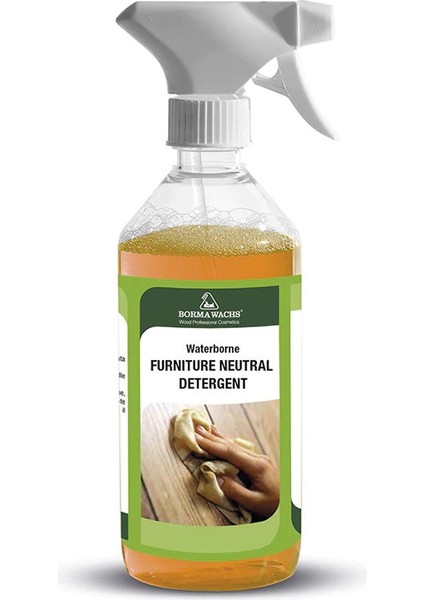 Borma Wachs Neutral Furniture Cleaner - Portakal Özlü Doğal Mobilya Temizlik Deterjanı