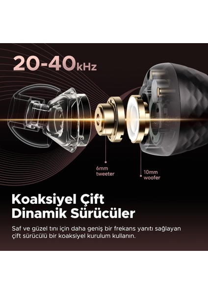 Engine 4 Çift Cihaz Destekli Hi-Res Sertifikalı 5.3 Bluetooth Kulaklık