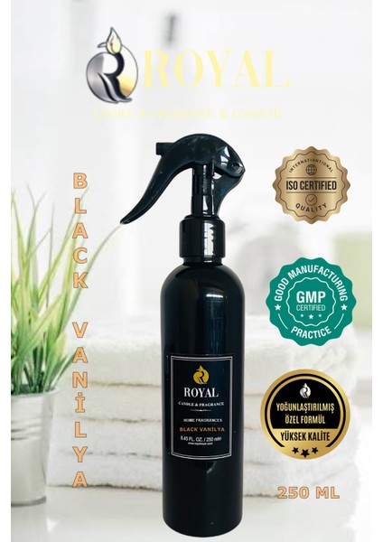 Black Vanilya Oda Spreyi Özel Yoğunlaştırılmış Formul 250ML