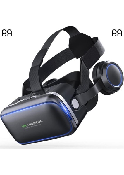 VR 3D Sanal Gerçeklik Gözlüğü 3.5-6.2 İnç SC-G04E Stereo Kulaklıklı
