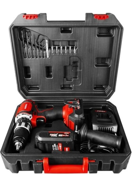 RPX2360F Kömürsüz Darbeli Matkap 20 V Çift Akülü Vidalama