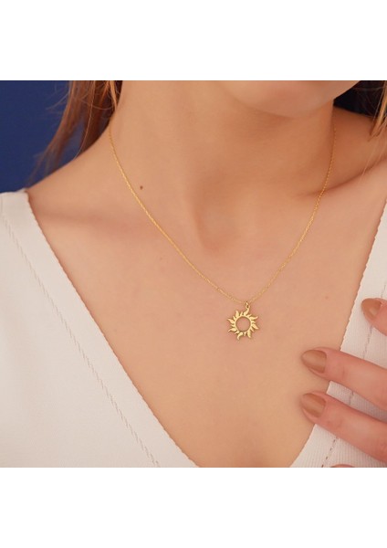 Güneş Sembol 925 Ayar Kadın Gümüş Kolye fiyatları