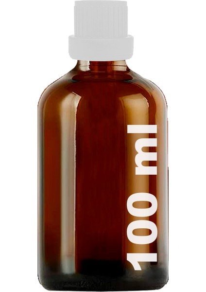 100 ml Plastik Kilitli Beyaz Kapaklı Amber Hediyelik Şişesi 100 cc Kolonya Koku Süs Kahverengi Cam Şişe 1 Adet