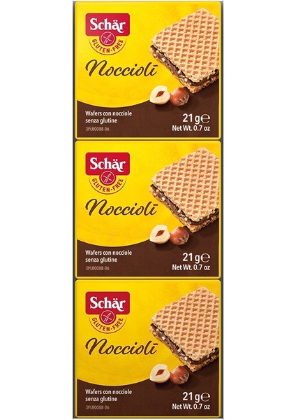 Noccioli (3x21g) Kremalı Fındıklı Gofret (7 ADET)