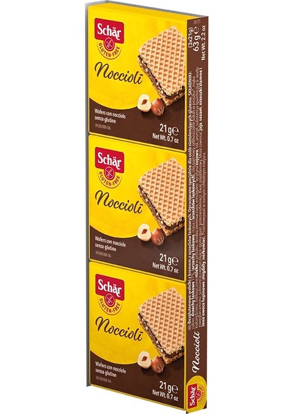 Noccioli (3x21g) Kremalı Fındıklı Gofret (7 ADET)