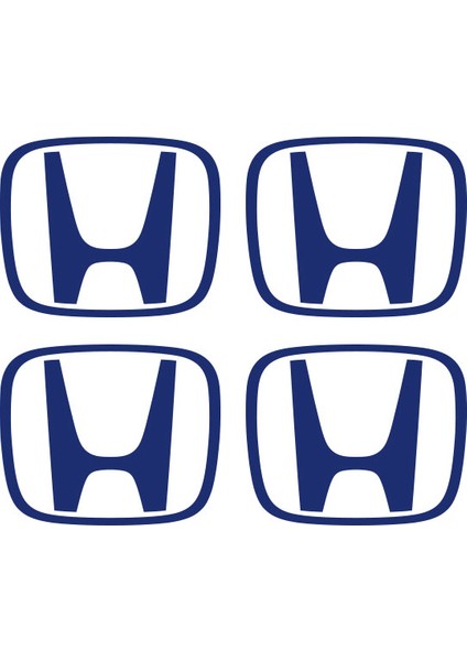 Honda Civic Accord Crv Vtec Si Için Jant Logosu Iç ve Dış Sticker Set (Jant Kapak Çapı: 2.25 Inch) (Açıklamayı Okuyunuz)