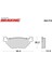 Sinterli Arka Fren Balatası / Yamaha / T-Max / 560CC / Arka / 2020-2021-2022 2
