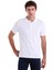 Beyaz Comfort Fit Düz 100% Pamuk Polo Yaka Polo Yaka Tişört 1