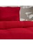 Rimba Çift Kişilik Triko Yatak Örtüsü Seti Kırmızı 5