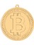 18 Ayar Altın Kaplama Bitcoin Ayarlanabilir Kolye 3