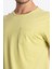 Erkek O-Yaka Cepli T-Shirt Bolsillo - Açık Haki 4