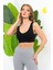 Kadın Modal Crop Top Büstiyer Toparlayıcı Seamless Dikişsiz Kalın Askılı Örme Bustiyer 3