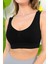 Kadın Modal Crop Top Büstiyer Toparlayıcı Seamless Dikişsiz Kalın Askılı Örme Bustiyer 5