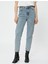 Yüksek Bel Kot Pantolon Hafif Dar Paça - Mom Jeans 3