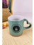 Porselen Mini Kupa Espresso Fincanı 7 Cm Yeşil - HLT-47 2