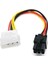 4978 Molex 4 Pin 6 Pin Pci-E Dönüştürücü Ekran Kartı Güç Power Kablosu 1