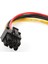 4978 Molex 4 Pin 6 Pin Pci-E Dönüştürücü Ekran Kartı Güç Power Kablosu 3