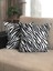 Desenizmir Dekoratif Kırlent Kılıfı Zebra Desen 2'li 1