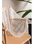 Aleyna Home Taç Şantuk Kullanıma Hazır 1/2,5 Normal Pile Örme Tül Perde Tek Kanat - Krem 100 x 240 cm 2
