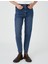 Yüksek Bel Kot Pantolon Hafif Dar Kesim - Mom Slim Jean 3