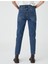 Yüksek Bel Kot Pantolon Hafif Dar Kesim - Mom Slim Jean 4