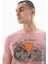 Erkek Regular Fit Parça Boyama Bisiklet Yaka Tişört Y25344490701 2
