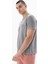 Erkek Regular Fit Parça Boyama Bisiklet Yaka Tişört Y25344490001 4
