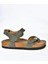H777786002 Yeşil Süet Kadın Sandalet 4
