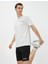 Spor Tişört Slogan Baskılı Bisiklet Yaka Kısa Kollu 1