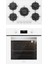 BO6502W02 - CS5365W01 Beyaz Cam Ankastre Set 1