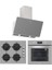BO6502S02 - CS5335S01 - 3457 Soho 60 Gri Cam Ankastre Set 1