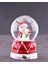 Noel Baba ve Kardan Adam Mini Boy Işıklı Yılbaşı Kar Küresi 6.5 cm 1