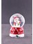 Noel Baba ve Kardan Adam Mini Boy Işıklı Yılbaşı Kar Küresi 6.5 cm 2