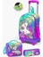 Kids Lavanta Su Yeşili Unicorn Desenli Çekçekli 3’lü Okul Çanta Seti SET0123929 1