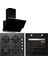 BO6501B01 - CS5429B01 - 3490 Oslo Siyah Ankastre Set 1