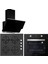 BO6502B02 - CS5343B01 - 3490 Oslo Siyah Ankastre Set 1