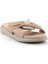 Bej Leather Kadın Terlik K04808090403 2