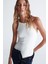 Styleboom X Peraluna GRETA BODY Halter Yaka Arkası Çapraz Alttan Çıtçıtlı Kadın Triko Body - Ekru 1