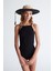 Styleboom X Peraluna GRETA BODY Halter Yaka Arkası Çapraz Alttan Çıtçıtlı Kadın Triko Body - Siyah 5