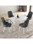 Hera Serisi Mdf Mutfak-Salon Masa Sandalye Takımı (4 Sandalyeli) Beyaz 2